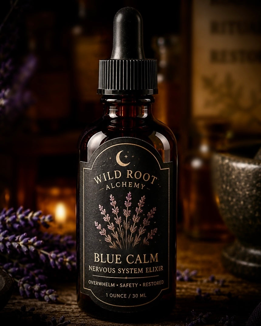 Blue Calm Tonic / soften the nervous system, quiet mental noise