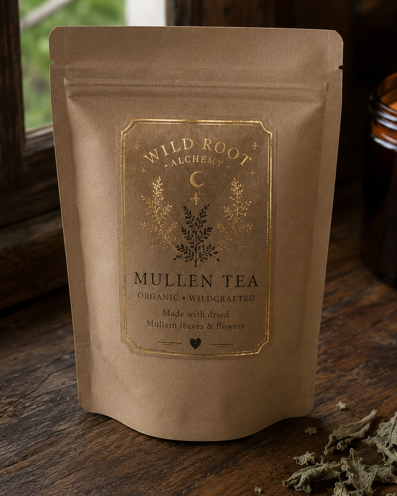 Dried Mullein / Mullein tea / steam
