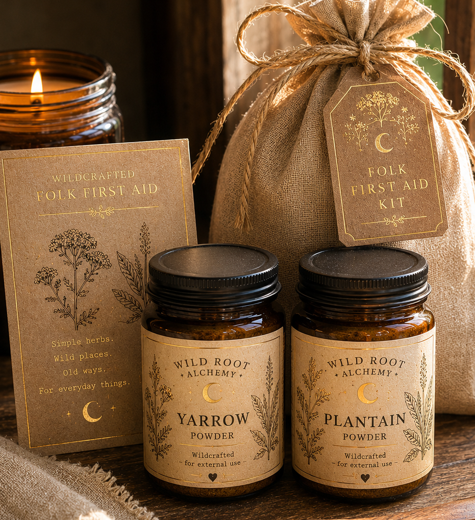 Folk First Aid Kit / Plantain / Yarrow